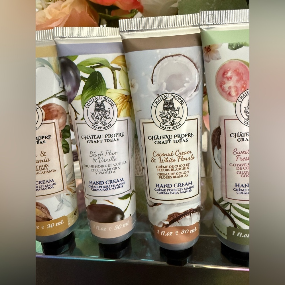 🆕🪷 CHÂTEAU PROPRE LIMITED EDITION 6-PIECE HAND CREAM COLLECTION. BRAND NEW! - Picture 4 of 15